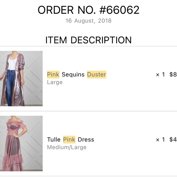 “Lily’s Kloset” Barbie Pink Sequin Duster. Never worn Like new. Blemish free - Picture 2 of 2